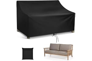 Schutzhülle für Gartenbank, 134x66x89CM - Wasserdicht, UV-beständig, Oxford-Gewebe - Schutz für Gartenmöbel im Freien - Shengruili