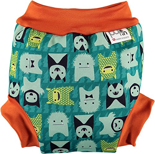 Pop In Swim Nappy (X-Large, Monster Herman)