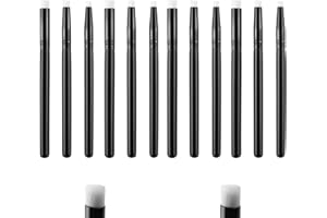 OTCRAFT 12PCS Mini Ink Paints Mixing Blending Brush Blending ToolsHead Smooth Blending Ink Painting Small Brushes Hand Tools for DIY Scrapbooking Paper Cards Making