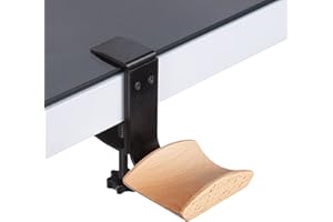 JICHENFANG GGF Support Casque Gamer Universel Crochet Casque Fait Métal & de Hêtre, 2 Manières De Montage, Porte de Casque pour Écouteurs pour Studio Bureau Maison(Beech-B)