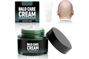OPEIXSAYKOC Glatzencreme, Glatzenpflege, Glatzencreme Mattierend und Bürste, Kopfhaut Pflege Creme, Premium-Pflege Für Glatzenträger, Beruhigt die Kopfhaut und Sorgt für Eine Gesunde Kopfhaut (50g)