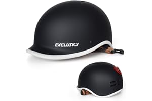 Ckorison Bike Helmet for Adults, Lightweight Breathable Bicycle Helmet with USB Rear Light Safety Certified EN1078 Cycling Helmet with Adjustable Dial Size 56-61cm