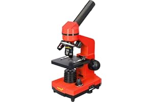 Levenhuk Rainbow 2L Orange Home Lab Kit STEM per Bambini con Microscopio Biologico Portatile 400x, Guida Agli Esperimenti Illustrata a Colori, Campioni Preparati e Strumenti Scientifici (IT)