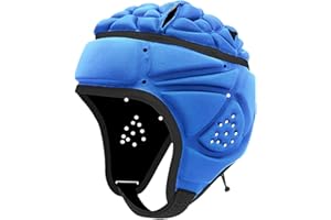 JINGLING Rugby Kopfschutz Kinder Weich Gepolstert Rugby Helm Einstellbare Kopfbedeckung Kopfschutz Kinder Schützende Kopfbedeckung Gepolsterte Gear Helm Für Kopf Schutz