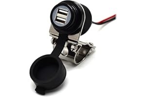 CLIFF TOP Cliff-Top Chargeur USB de moto d'aluminium de 4.6 ampères pour GPS, Sat Nav et Smartphone etc ... (Black)