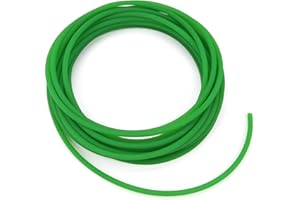 Ejoyous Grüner PU Polyurethan Rundriemen 6mm mit rauer Oberfläche, synchronous Round Belt für die Antriebsübertragung(6mm*10m)