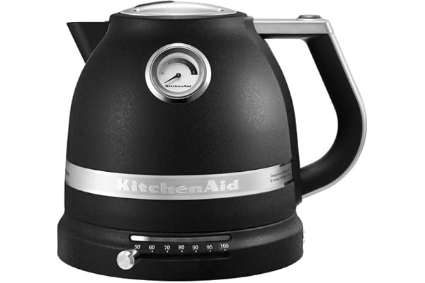 KitchenAid Bouilloire Électrique - Artisan - Température Réglable - 1,5 L - Truffe noire