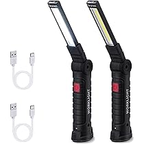 EMOS Lampada Da Lavoro A LED Ricaricabile 300 Lm - Base Magnetica, Gancio, IP43, 3 Modalità, 7 Ore Di Autonomia - 3