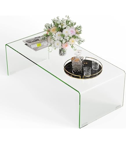 Tavolino Da Caffè In Vetro Trasparente VidaXL - 98x45x30 Cm, Vetro Temperato - Foto 12