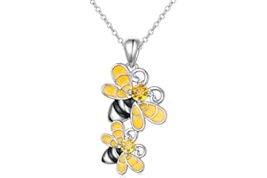 HOOHWE 925 Sterling Silber Halskette für Damen Keltischer Knoten/Kreuz/Anker/Biene/Kompass kette Damen Inspirierendes Schmuck Geschenk Teenager Mädchen