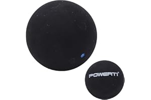 Evonecy Sports Squash Ball, Wear‑resistant High Bounce Squash Balls Rubber for Competition for Beginner for Training(Single blue dot)