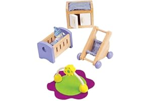Hape E3459 Baby's Room - Wooden Dolls House Accessories