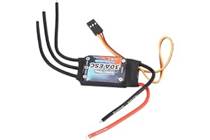 Socobeta RC Brushless ESC Bidirectionnel 30A Brushless ESC Contrôleur de Vitesse électrique pour Hélice sous-Marine de Bateau de Voiture RC