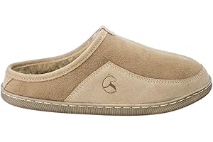 ESTRO Pantofle Męskie Skórzane Ciepłe Wełniane Kapcie Dla Mężczyzn SNUG