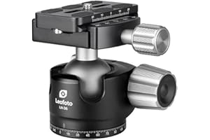 LEOFOTO Stativ-Kugelkopf LH-36 + Schnellwechselplatte QP-70N