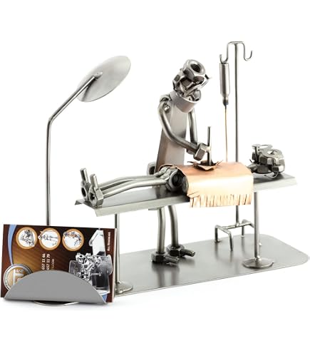 Steelman24 I Omini di Viti Fagotto I Idee Regalo Originale I Soprammobili in Metallo I Modellino