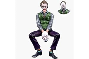 Keyhvao Joker Action Figure Heath Ledger Model Figure Seduto Posizione Jokers Figures Cool Decorazione Materiale PVC Regalo per Fan, Unisex