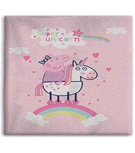 Couette Imprimée Enfant - Peppa Pig - 140x200 Cm - Polyester - Lavable