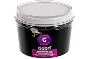 G GABRI Gabri Professional Shaving Soap 140 g for Sensitive Skin - Traditional Shaving Soap for Men's Grooming, Natural Palm Formula, Barber and Home Use, 140 g