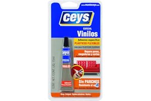 Ceys - Adhesivo especial plástivos flexibles - Pegamento para vinilos - Repara y seca en tan solo 30 minutos - 15 ML