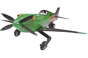 Dickie-Spielzeug 203089805 RC Disney Planes - Avión radiocontrol (2 Canales), diseño de Ripslinger, Color Verde