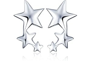 Yumilok Boucles d'oreilles en argent sterling 925 avec oxydes de zirconium et boucles d'oreilles hypoallergéniques pour femme et fille