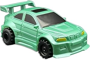 BODYGENIX Magic Inductive Car Toy – Battery Powered Mini Pen Car with Optical Sensor – Follows Any Drawn Line with Pen & Paper – Interactive STEM Learning Gift for Kids Boys & Girls Ages 5+