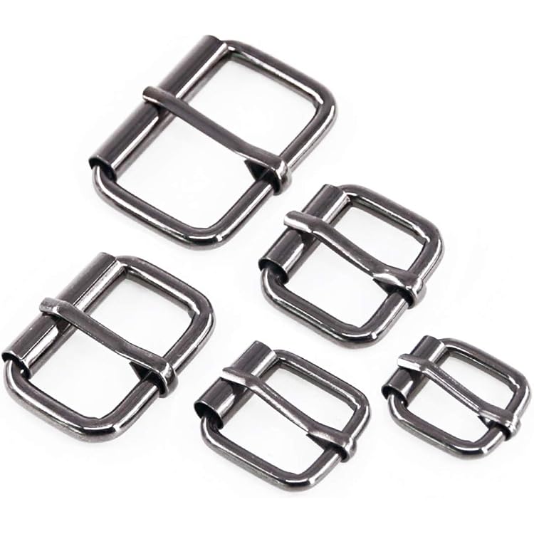 Fibbia A Rullo Con Perno Argento Antico - 40mm Per Cinture In Pelle Vegana - Stile Western Casual