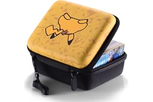 Bheddi Estuche para PTCG Tarjetas [Premium] Portátil Caja Cartas Se Adapta an hasta 400 Tarjeta (Yellow)