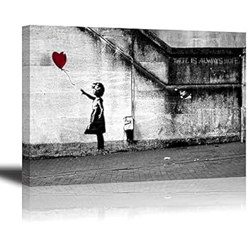 Banksy Grafft Grl Con Palloncno C'è Sempre Speranza | Etsy Tala - Foto 2