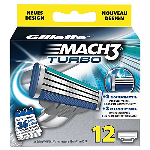 Gillette MACH3 Turbo Rasierklingen, 12 Stück