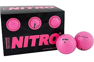 Nitro Lot de 12 balles de Golf à Distance maximale
