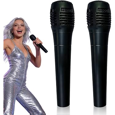 HENBRANDT Microfono gonfiabile singolo da 40 cm, pop star, accessorio per travestimento da festa di addio al nubilato, divertimento estivo, piscina, feste, accessori per foto per ragazzi e ragazze