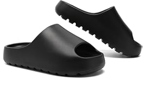 Uonesone Pantoufles Claquettes Femmes Hommes Summer Chaussons,Ultra-Doux Douche Salle De Bain Antidérapant Séchage Rapide Bout Ouvert Super Doux Confortable Semelle épaisse Slippers