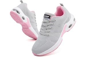 ZIITOP Womens Trainers Running Shoes Air Cushion Arch Support Sneakers Platform Trainers Ladies Walking Shoes Mesh Breathable Lightweight Sport Sneakers Outdoor Gym Athletic Tennis Jogging