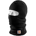 Carhartt mens Knit Insulated Face Mask Cold Weather Hat, Black, One Size US
