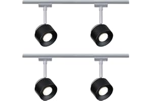 ‎MILI LEUCHTEN Paulmann 95374.04 Set of 4 URail Spot Rail System 230 V Chrome Matt with LED Bulbs