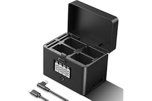 NEEWER 2 in 1 Vierkanal USB Ladegerät für NP-FZ100 & LP-E6, 40W Schnellladung, Kunststoff Backup Netzteil Kompatibel mit Sony A6700 A7III FX3 FX30 A7IV Canon EOS R5 II, NW-ZP4