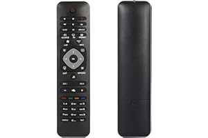 ZERONE Uniwersalny pilot kompatybilny z Philips Smart TV, zamiennik pilota do telewizora marki Philips LCD LED TV