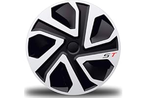 ALL4YOU Radkappen 13 14 15 16 17 ST Zoll – Schwarz Silber – sportliches Design – 4er Set (14)