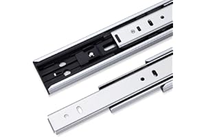 HÄFELE HAFELE Cierre Suave Extensión Completa Guía del Cajón Laterales 400mm con Amortiguador Integrado Cajón Diapositivas Rodamiento Guías Telescópica Soft Closing Capacidad de Carga 35kg (1 Par)