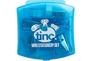 ‎TINC Tinc Mini-Schreibwarenset, mit wesentlichen Zubehörteilen, für Büro und Schule, 6er-Set, Farben Lila und Blau, kompakt und praktisch, für optimale Organisation