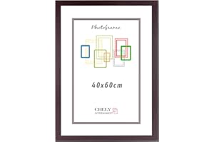 CHELY INTERMARKET Marco de Foto 40x60cm (Wengué) MOD-254 Hecho de Madera, Ancho de moldura 2cm