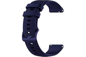 OcioDual Pasek do Amazfit GTS4, 3, 2, 2e, Bip, GTR, Forerunner 245, 645/3, 3 Music, Galaxy Watch 5, 4 Classic, GT 2, 2e, Pro, pasek 20 mm, czarny, długość: 92–120 mm, sportowy silikon