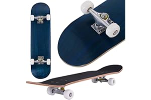 COSTWAY Skateboard Planche à roulettes en Bois d'Erable pour Les Enfants, Jeunes et Adultes 79x20cm