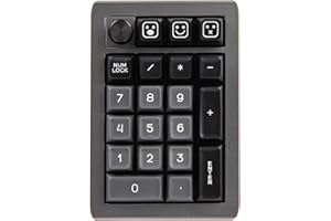 ‎EPOMAKER EPOMAKER EK21 VIA Dichtung Nummernblock, Dreifach-Modus Hot Swappable Mechanische Numerische Tastatur, mit Poron Schaum, Programmierbar für Win/Mac (Black, Mulan Switch)