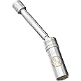 LEXIVON 5/8" Swivel Magnetic Spark Plug Socket, 3/8" Drive x 6" Total Length | Enhanced Magnetic Design with Thin Wall Socket, Cr-v Steel (LX-121)