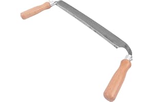 Bauster® Zugmesser 28 cm Klinge – Schäleisen 350 mm Gesamtlänge | Profi Ziehmesser für Holz, Entrindung & Grünholzbearbeitung | Geschmiedetes Werkzeug mit Holzgriffen
