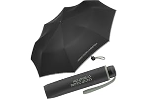 United Colors of Benetton Cuatrogotas 2018 Paraguas Plegable, 60 Centimeters, Black-iceberg Green, 95 cm