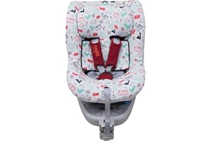 JYOKO KIDS Funda de algodón para silla de coche compatible con be Cool Nadò O3, Chicco 2 Easy (Dino Party)